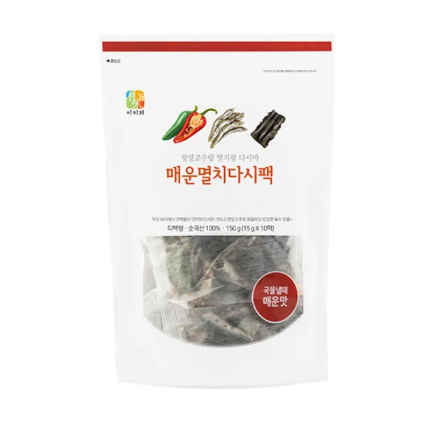Highly recommendable for beginners Spiced broth for easy cooking made in Korea anchovy kelp and Cheongyang pepper included