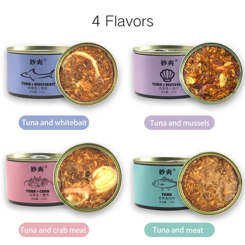  Factory Supply Natural Material Organic Wet Cat Food Canned
