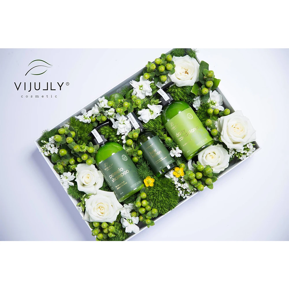  Набор из 3 продуктов для выпадения волос VIJULLY (Combo Vi Jully)-лучший частный бренд ухода за волосами помогает восстановить сухие ломкие волосы