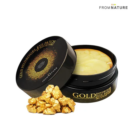 puffy eyes eye patches dark circles FROM NATURE Gold Hydrogel Eye Patch Mask korean cosmetics
