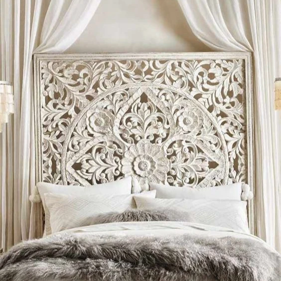 
wood carved wall hanging panel 