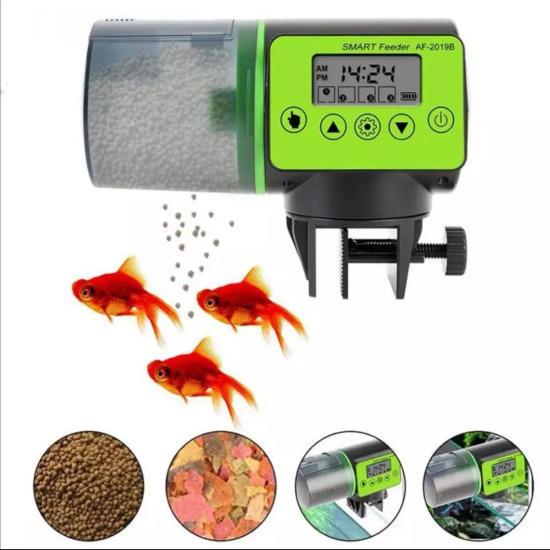 
Cool Automatic Fish Feeder Digital Fish Tank Aquarium Electrical Plastic Timer Feeder Food Feeding Dispenser Tool Fish Feeder 