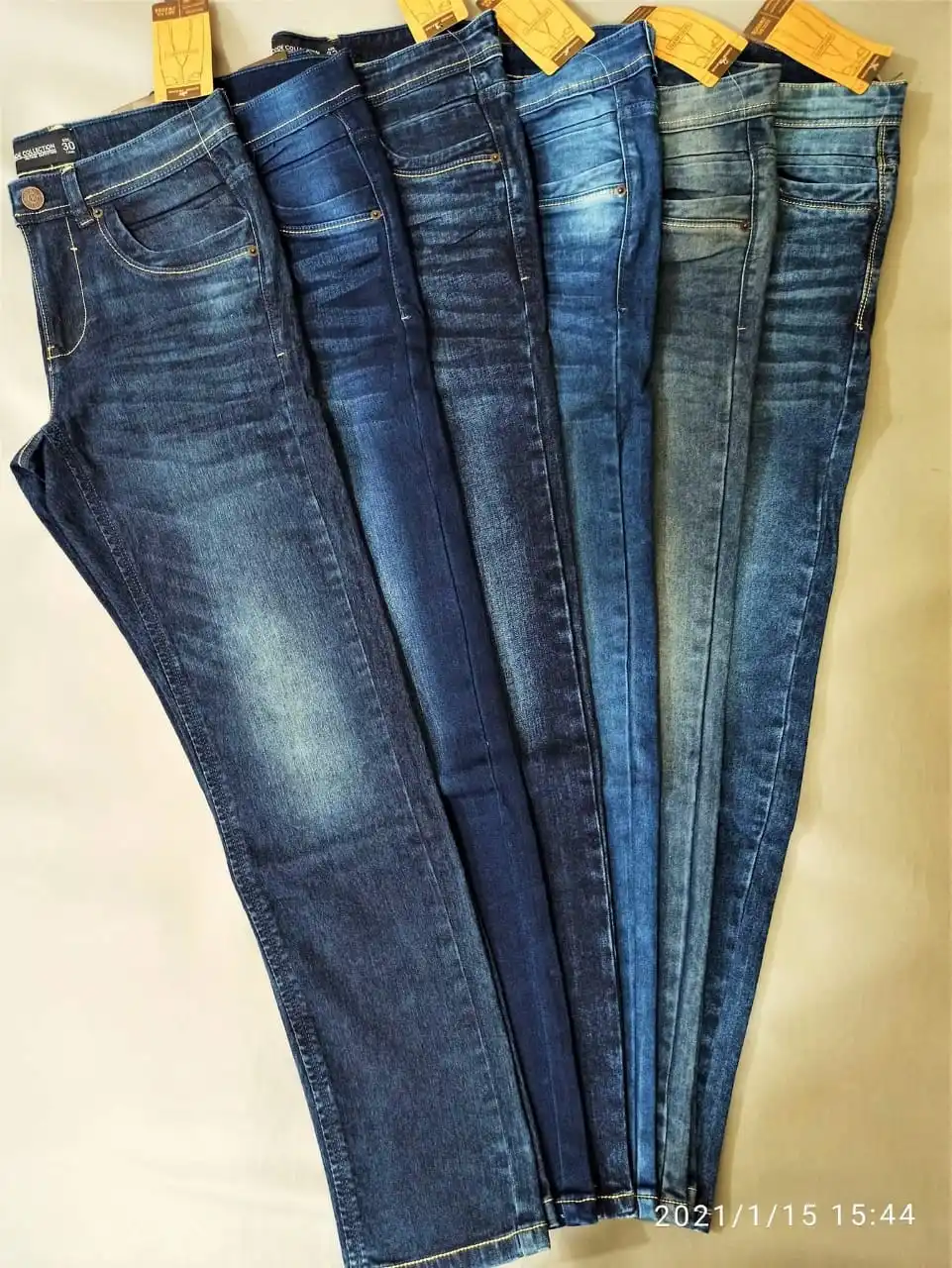 2021 Overrun фирменные этикетки, летние мужские джинсовые хлопковые повседневные облегающие джинсовые брюки из Бангладеш, в наличии