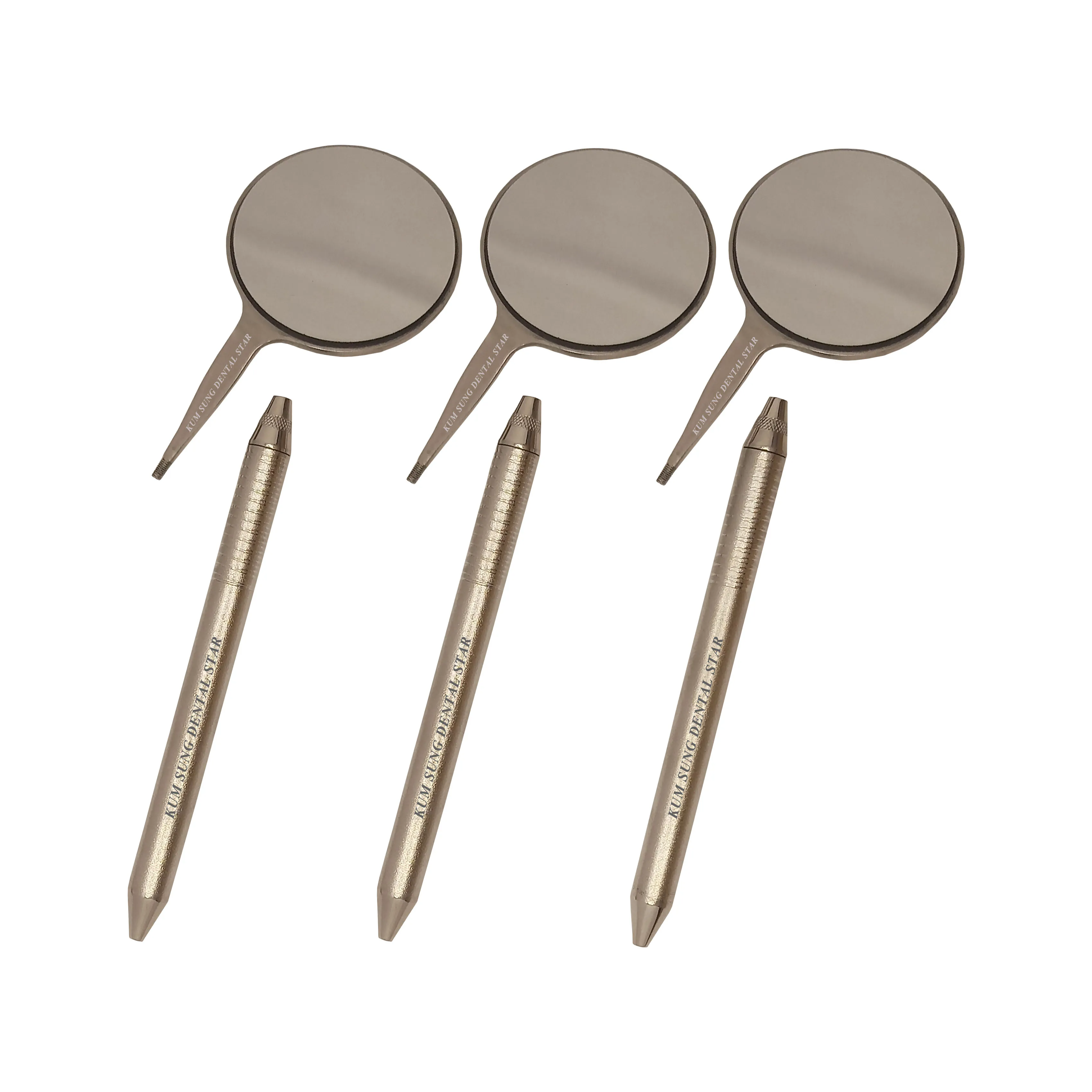 Wholesale High Quality Double Side, DENTAL ORAL PHOTO MIRROR, ROUND 2 INCHES DIA, Orthodontic Photographic Mirror Rhodium Coated