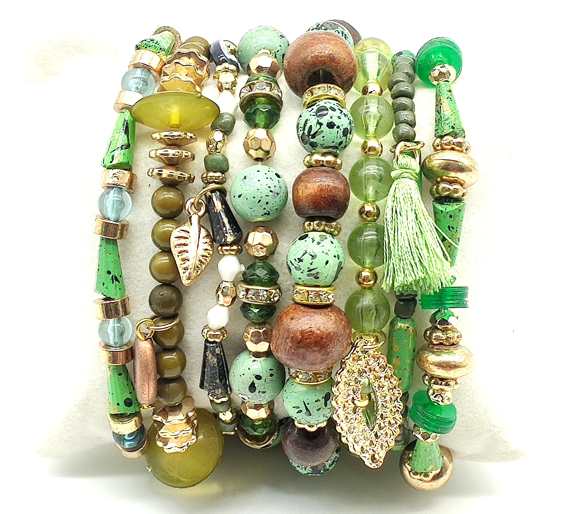 Natural stone crystal gravel bracelet chakra healing chips strand bead bracelets