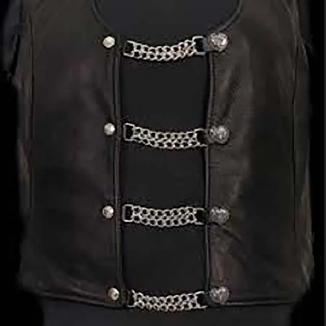 Wholesale Factory Prices of black leather cowboy_vest Ready for Global Shipping