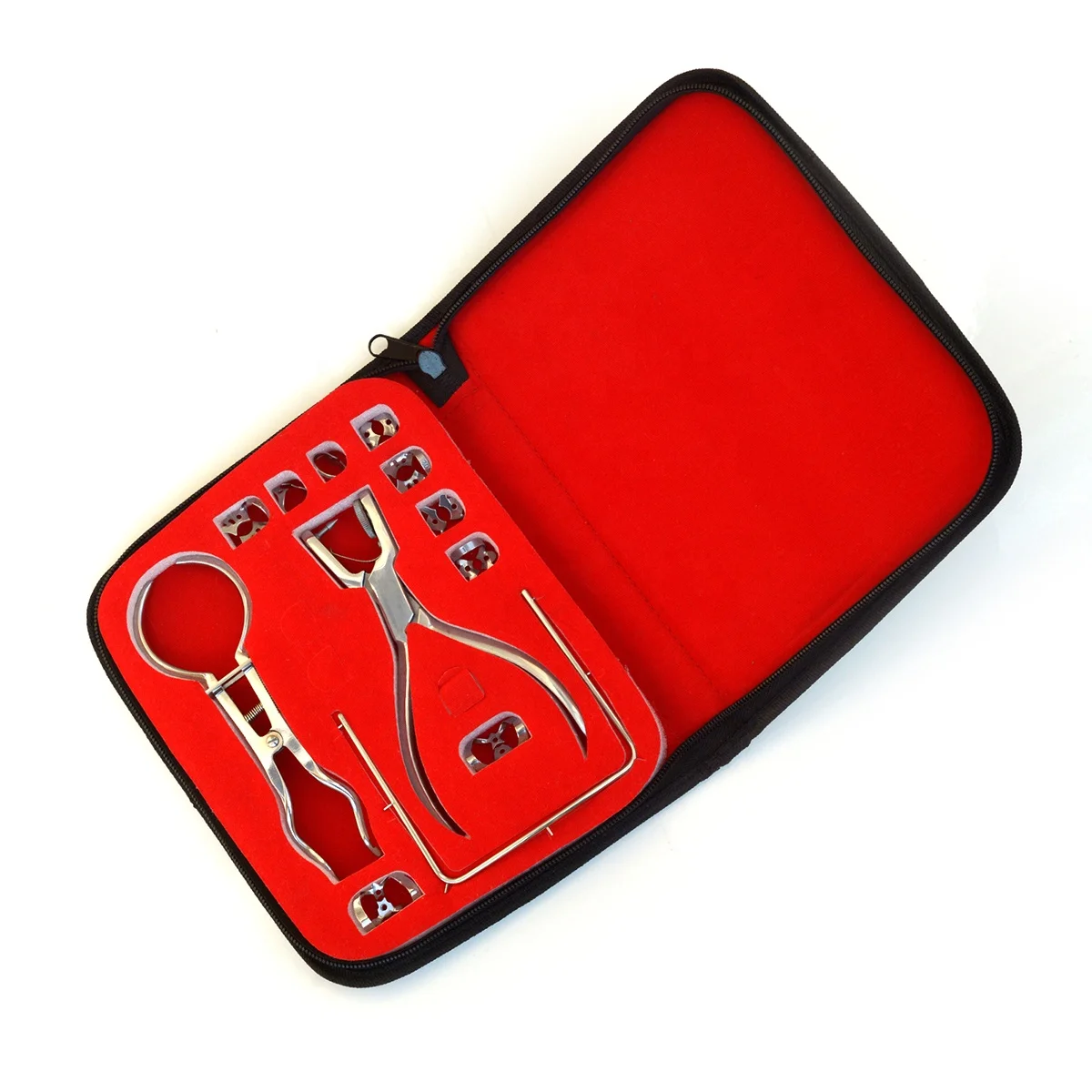 New Rubber Dam Starter Kit of 12 Pcs with Frame Punch Clamps Dental Instruments