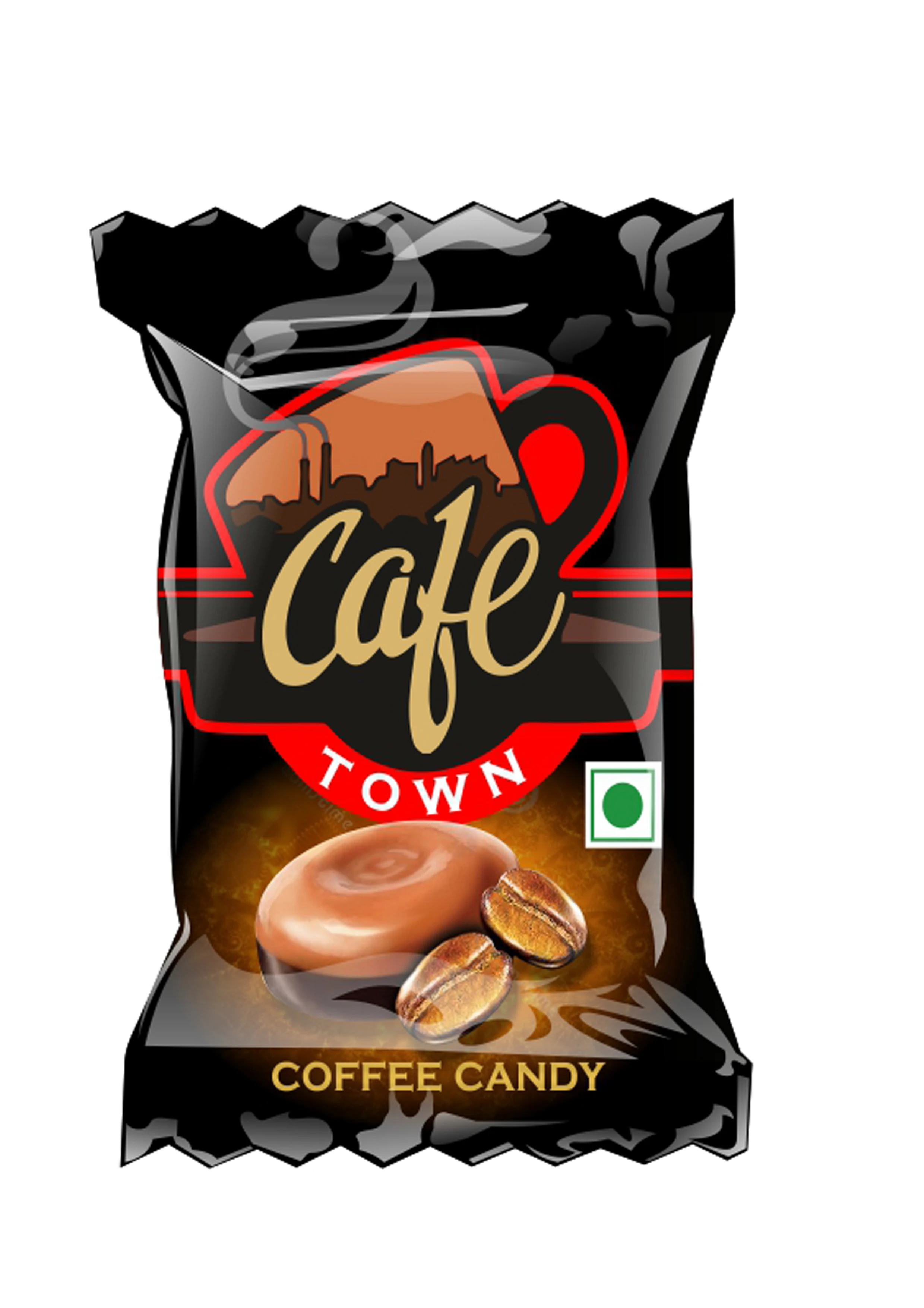 Delicious coffee flavored candy 4g BakeMate Cafe town coffee candy pouch 4g jar at whole sale price