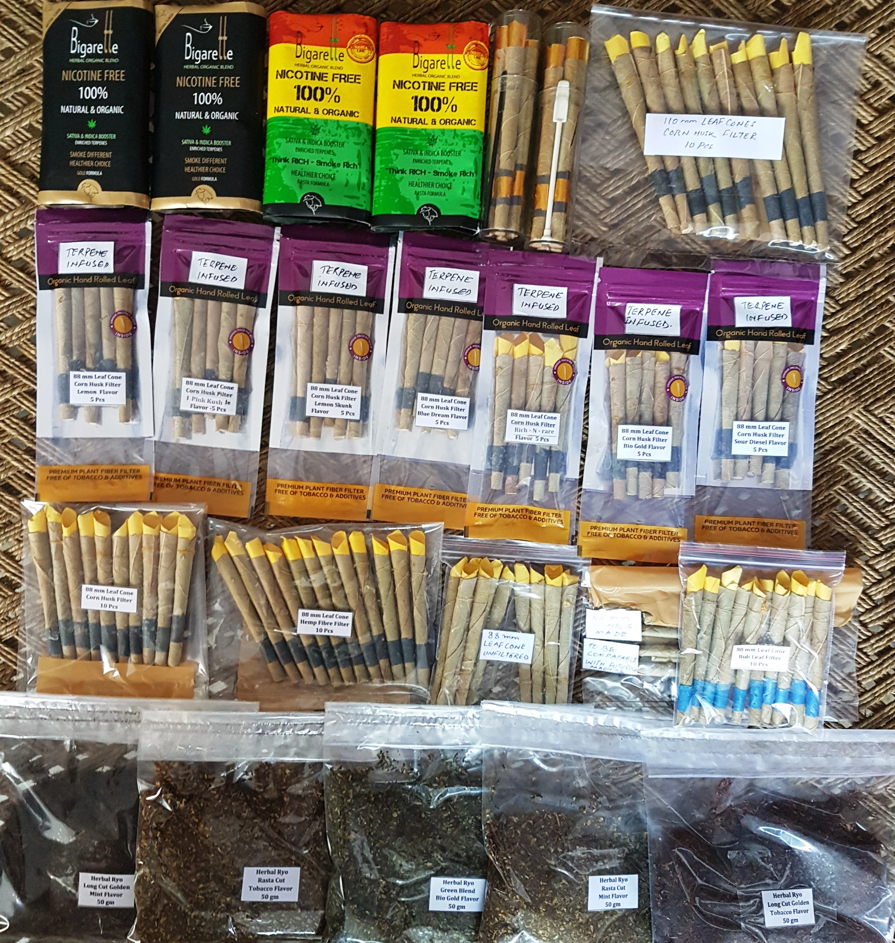 OEM Palm Leaf king blunts Rolled Green Leaf