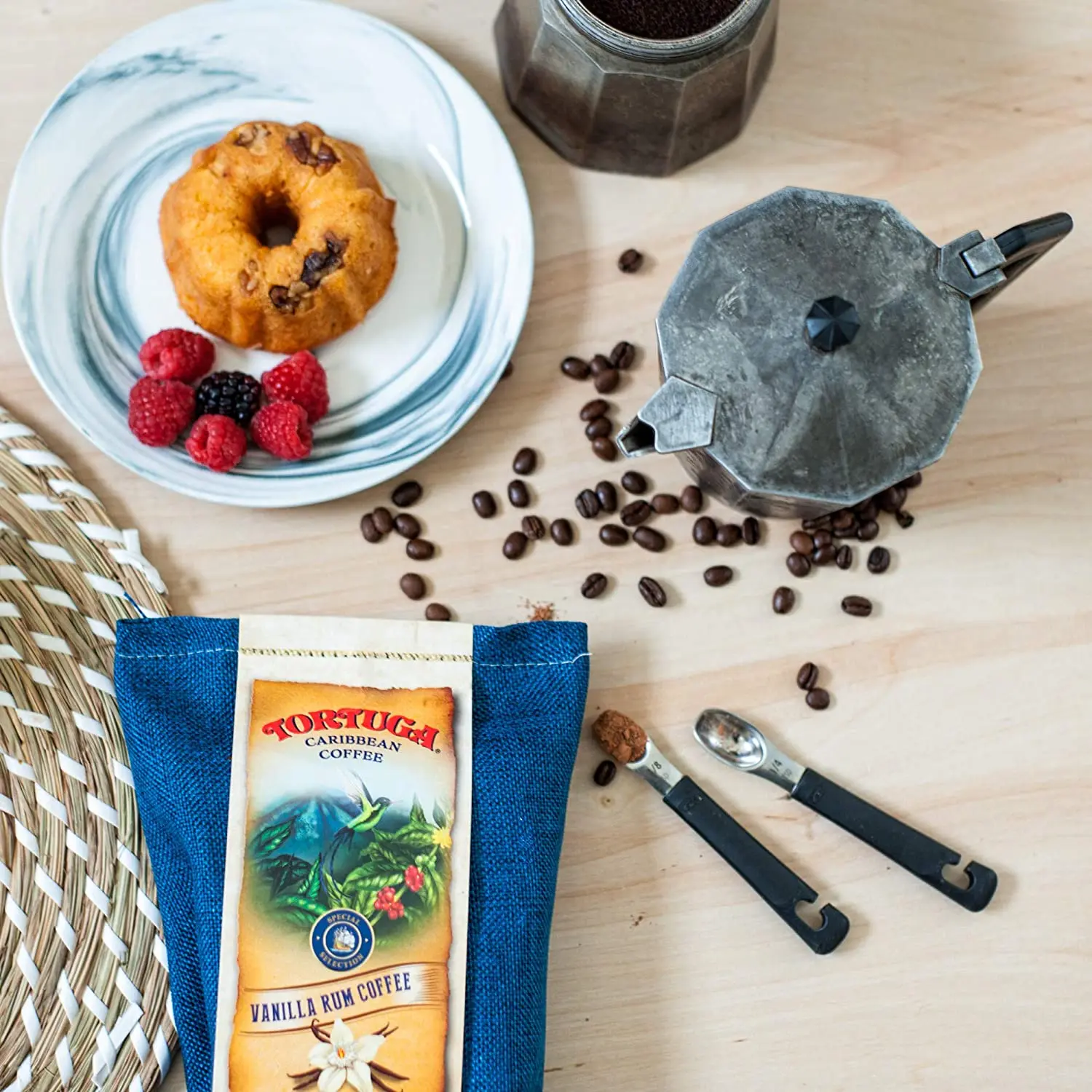 TORTUGA Caribbean Rum Cream Flavored Coffee - Roasted & Ground Coffee 10 oz - Wholesale Highest Quality Gourmet Gifts