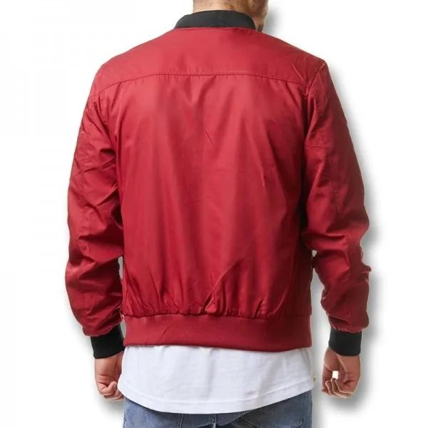 Men Solid Color Pilot Boomer Zip Jackets Coats Male Casual Fashion Slim Fit Large Size Spring Autumn Jackets Men