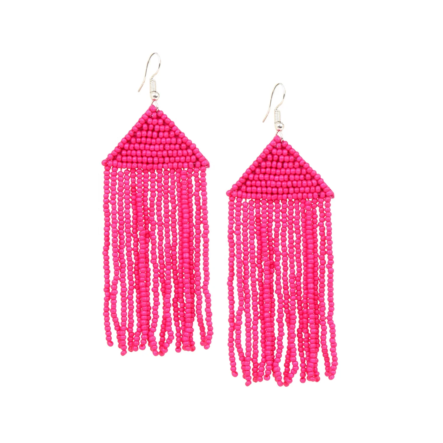 Designer Crocheted Seed Bead Earrings High Quality Handmade Multicolor Fashion Jewelry for Women for Gifts Parties Engagements