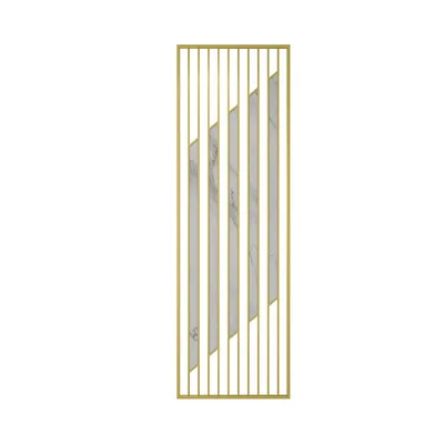 
High Quality Stainless Steel Gold Room Screen Custom Shape Gold Metal Divider Room 