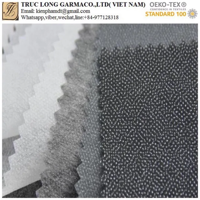 Superior quality PA microdot fusing adhesive garment interlining supplier