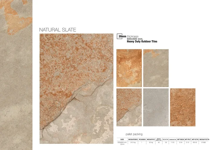 Выставление самой высокой стандартной уличной фарфоровой плитки из натурального шифера по оптовой цене