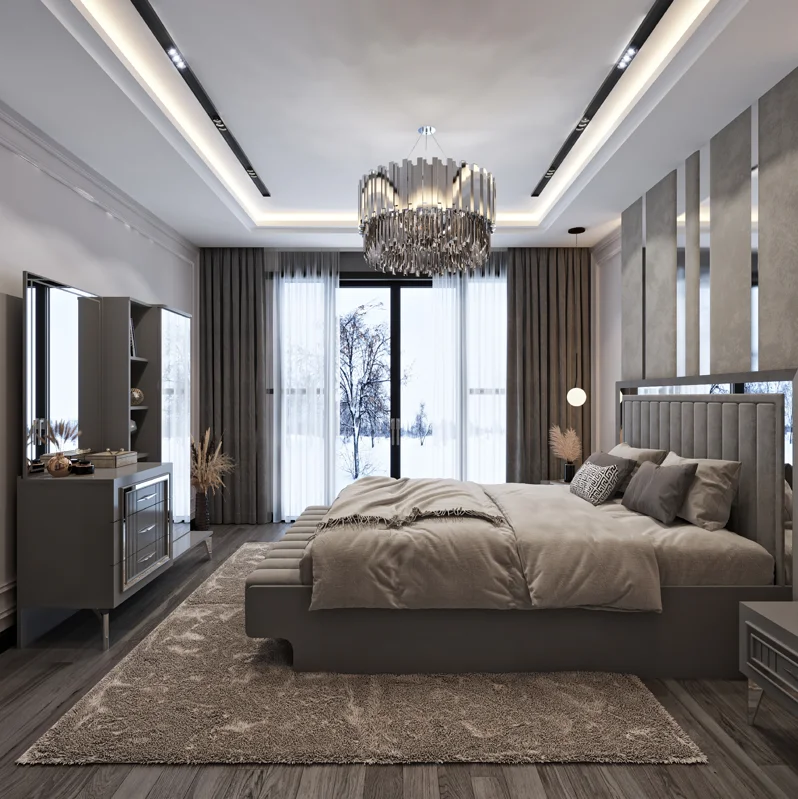 Hotel Suites Bedroom Sets Custom Furniture Luxury Star  Customized Wood Style Packing Modern Sales