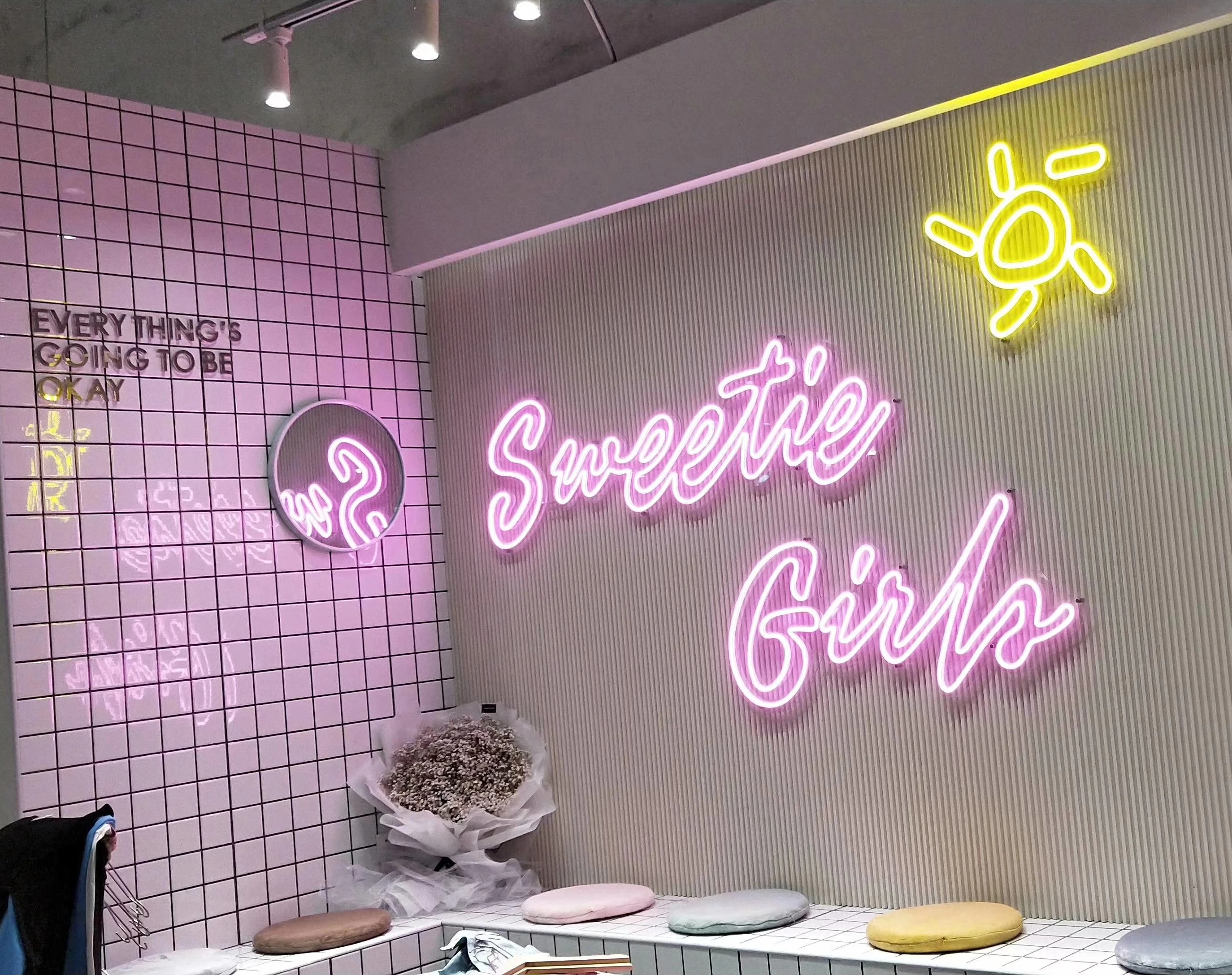 Digital Business Store Signs Neon Lighted Logo Icons Words Letters Fully Customizable Silicone LED Light Strip Creative Signages