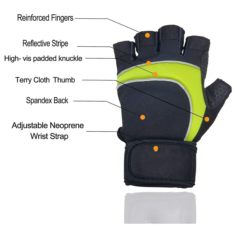 wholesale adjustable great grip custom logo keeper Cross Fit Training Workout fingerless Exercise Weight lifting gym Gloves