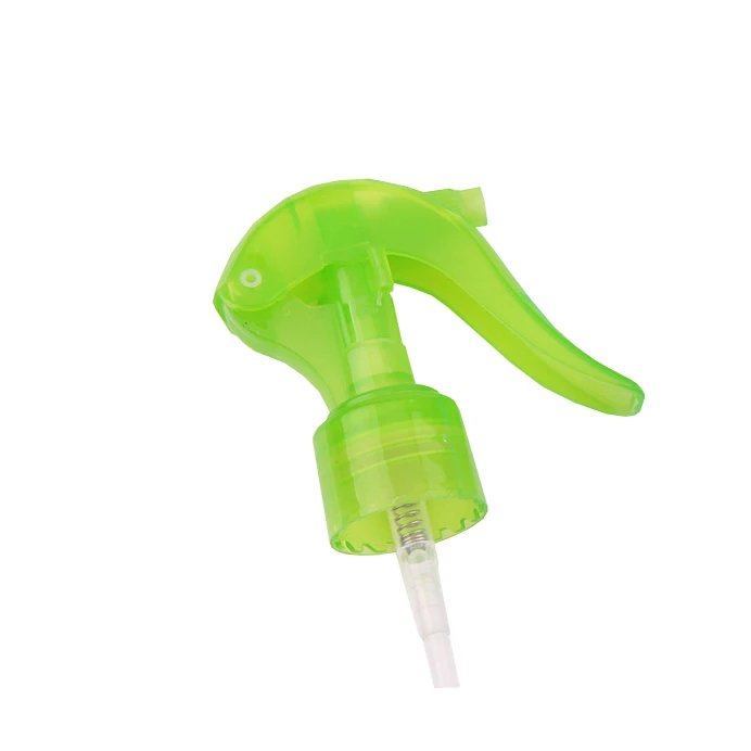 
Ribbed Hand Trigger Sprayer , Transparent Green and Transparent Blue for Bottles 