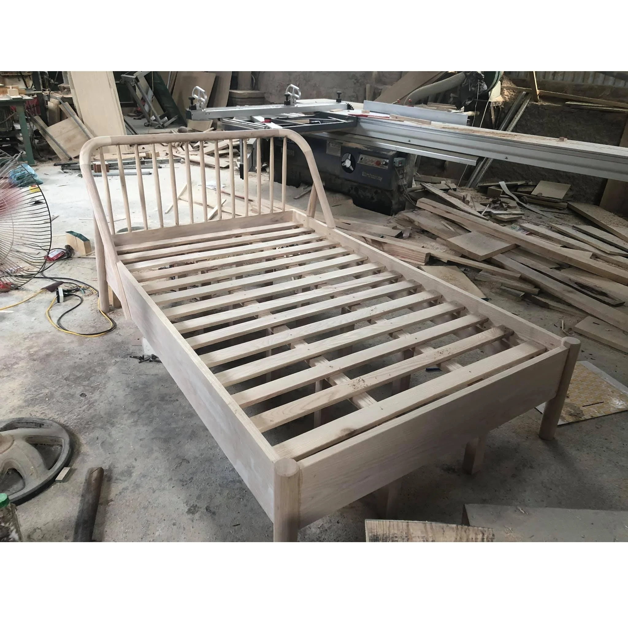 Wholesale Hotel Application Natural Color Bed Room Application Wooden Bed Export From Vietnam