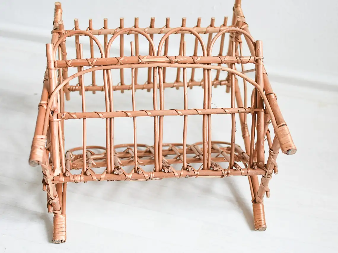 Деревенский дом декор из ротанга журнальной стойкой-Газета Держатель-SISU бренд RFS-064