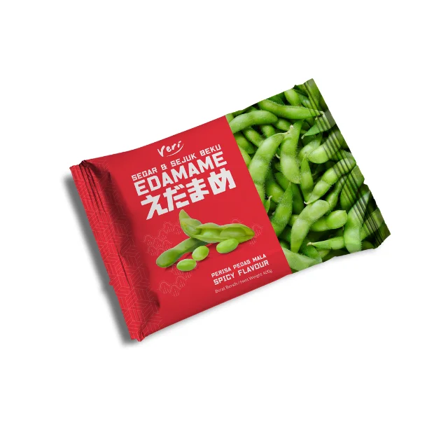 Veri Frozen Edamame in Halal - Spicy Mala (400g x 25 pkt)