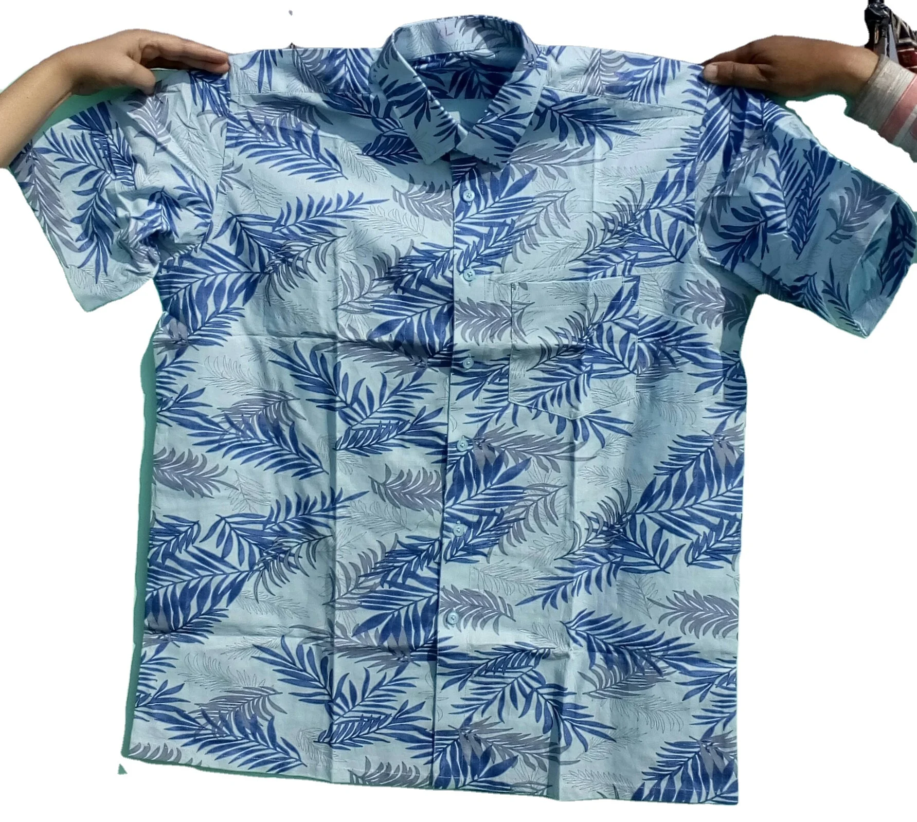 Мужская повседневная гавайская рубашка, пляжные рубашки с коротким рукавом, хлопковые рубашки с принтом пальмы, летняя одежда, одежда на заказ, одежда для островка, мужское платье