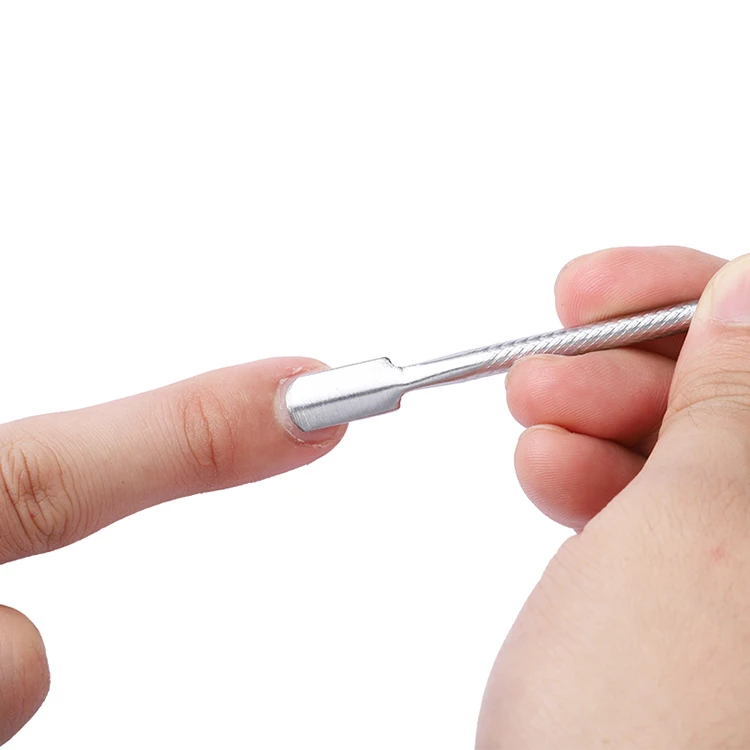 Cuticle Pusher Stainless Steel Nail Art tools 2 Way Pedicure Manicure Care Cleaner Nail Care Tool Finger Dead Skin Push