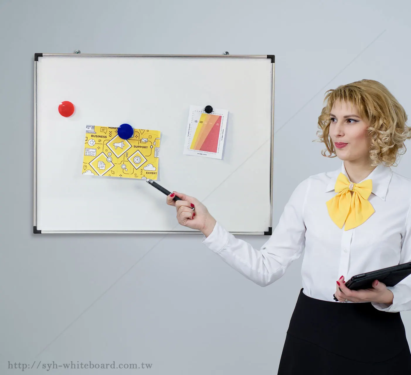 Factory wall mounted dry erase whiteboard for writing