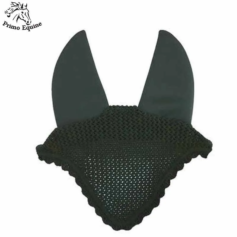 New Professional Soft Cotton Horse Ear Bonnet/Net/Hood Customized Horse Riding Ear Nets
