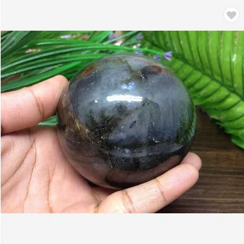 Сфера из натурального Лабрадорита кварцевый хрустальный шар | Полировка вручную Хрустальный исцеляющий гадания в подарок