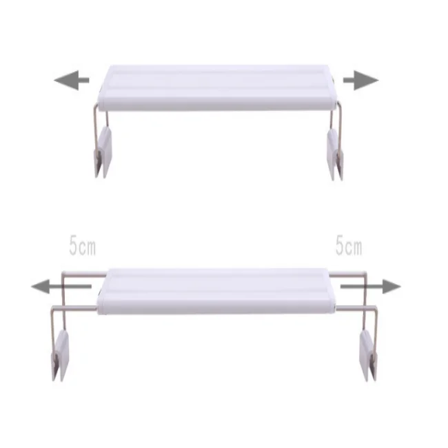 Aquarium Four row LED light fish tank stand aquatic landscaping blue white changeable light super bright light