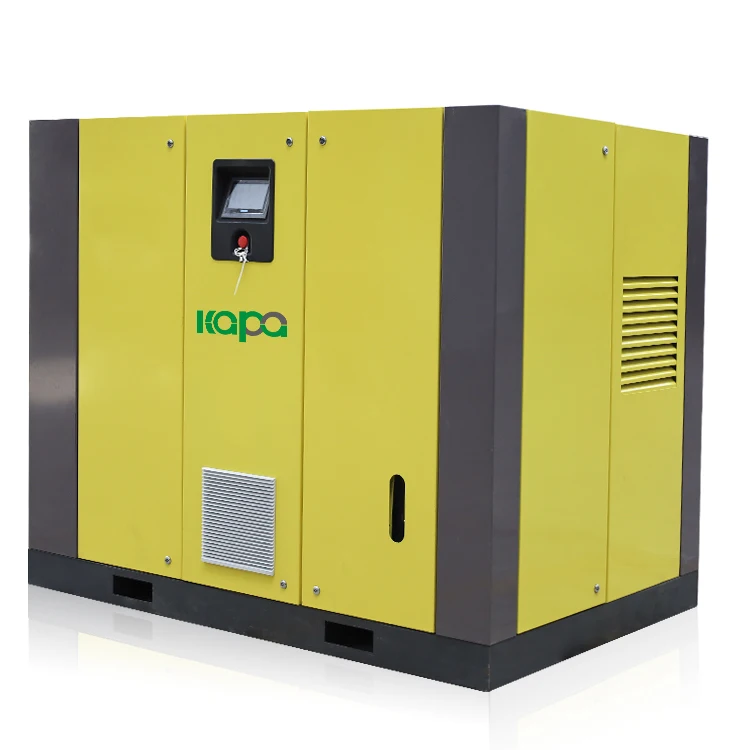 75KW /8 BAR Professional PM VSD Horizontal Double- Stage Low Power Screw Air Compressor