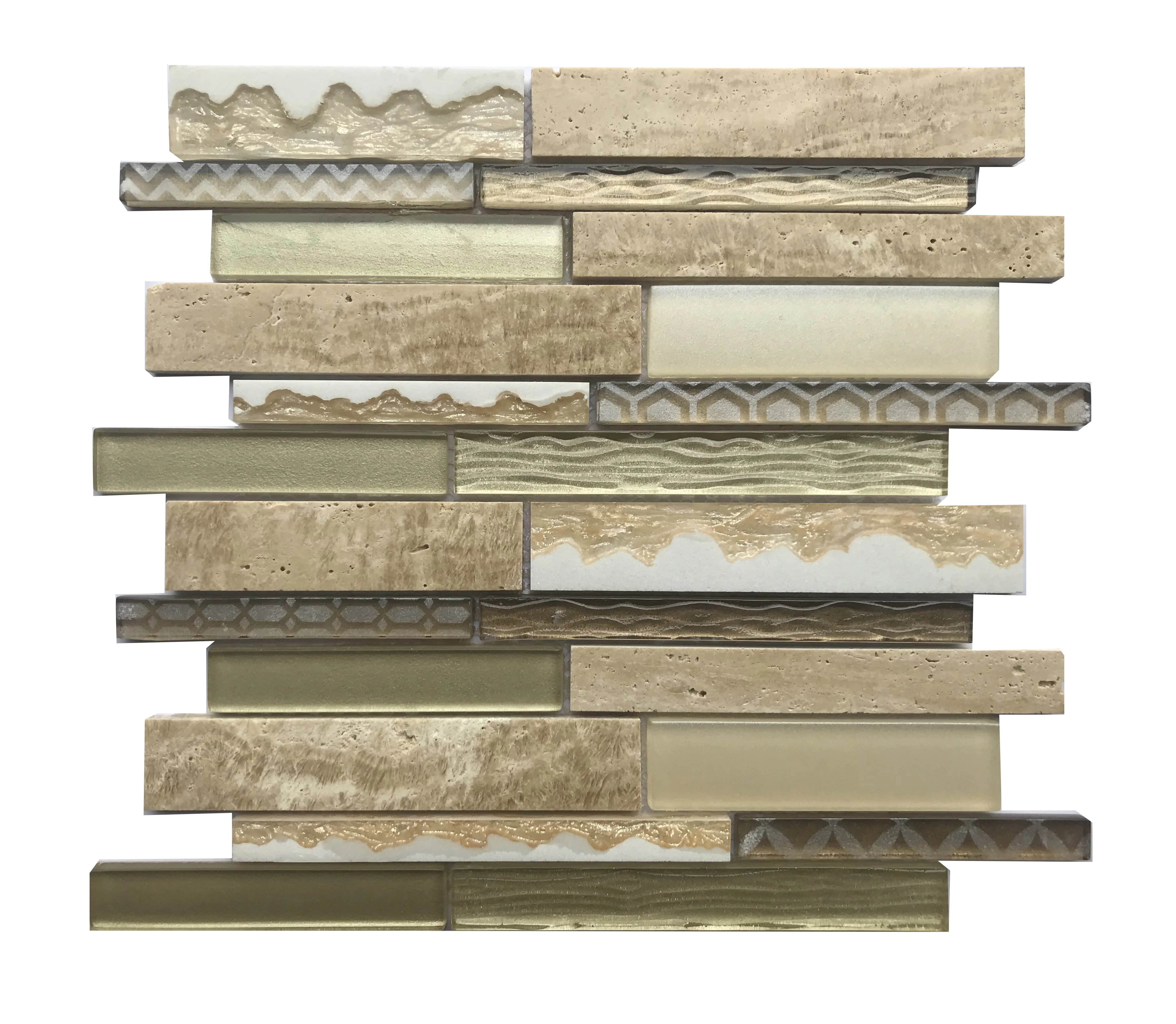 
Best quality tile and mosaic mixed color glass mosaic for wall 