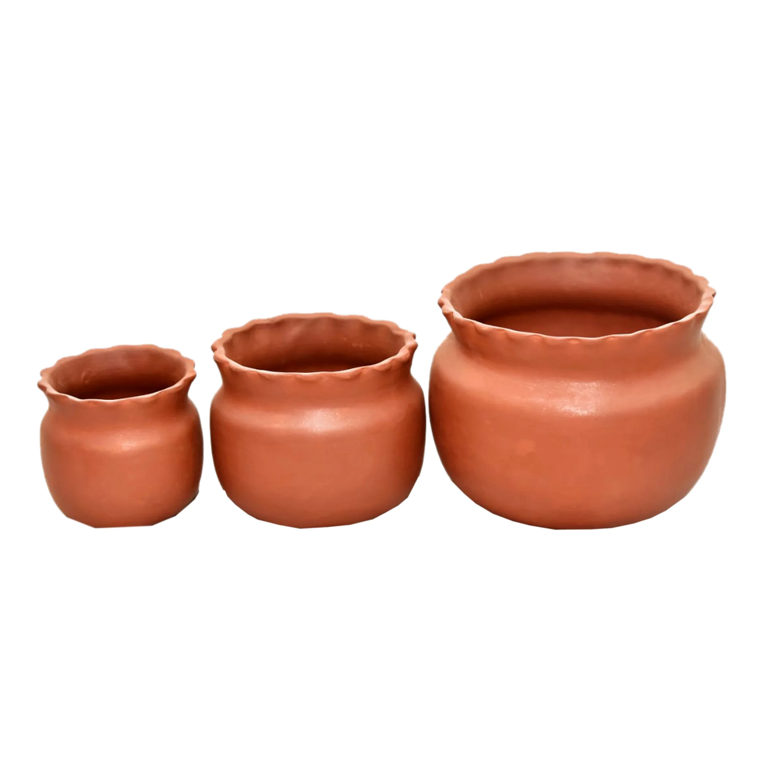 100% Natural clay cup saucer planter terracotta indoor planter brown terracotta plant pots at good price and popular demand