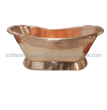 Shiny Polished Bath Tub Freestanding Metal Bathtub Fancy Design Copper Bath Tub From Wholesale Suppliers