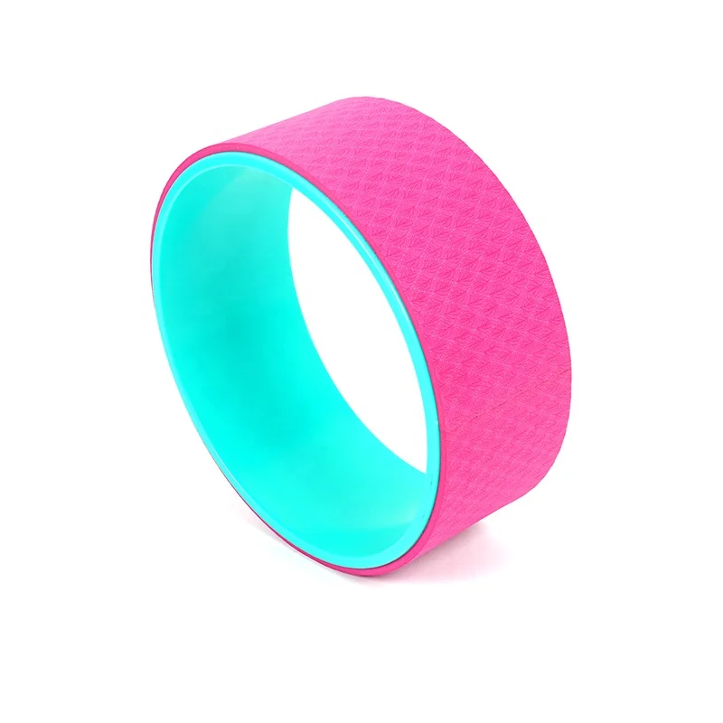Customize  TPE+ABS Yoga Wheel 33cm Fitness Backbend Roller Dharma  Strong Waterproof Exercise wheel