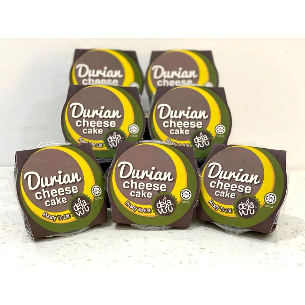 Cheesecake Frozen from Fresh Durian Fruit Musang King D197 Delicious Durian Musangking Cheese Cake Cup
