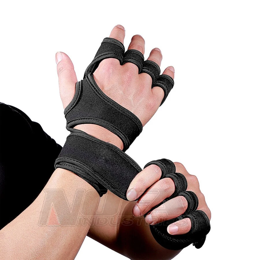 Gym Fitness Gloves Cross Training Weightlifting Half Finger Gloves Sports Fitness Body Building Gym Gloves Grips Hand Palm