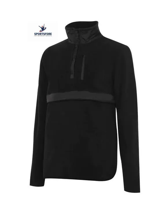 
Custom High Quality Long Sleeves Zip Pocket Winter Button Fleece Jacket for Men 