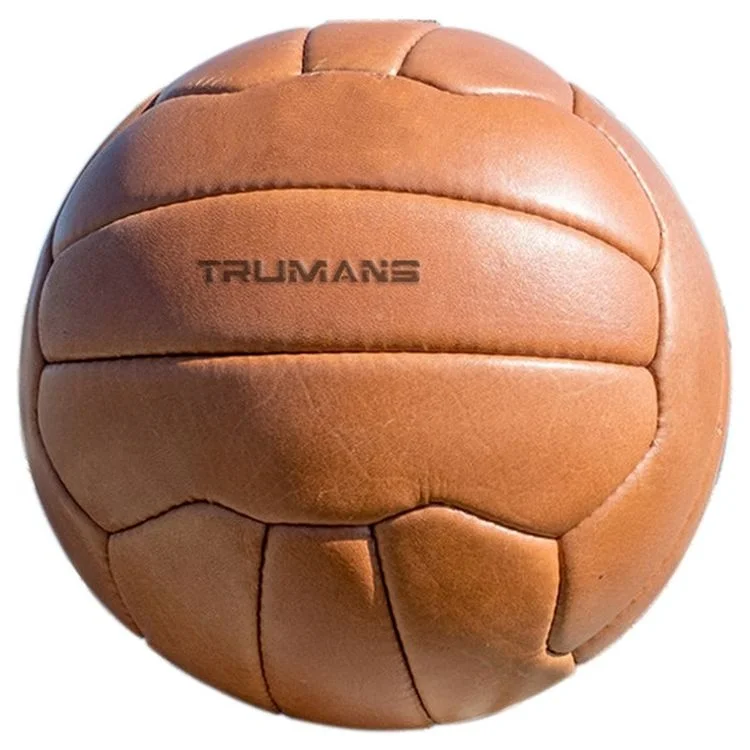Vintage Retro Old Fashioned Football  100% Genuine Leather Antique Soccer Ball Vintage Leather Rugby Ball Leather Rugby Ball