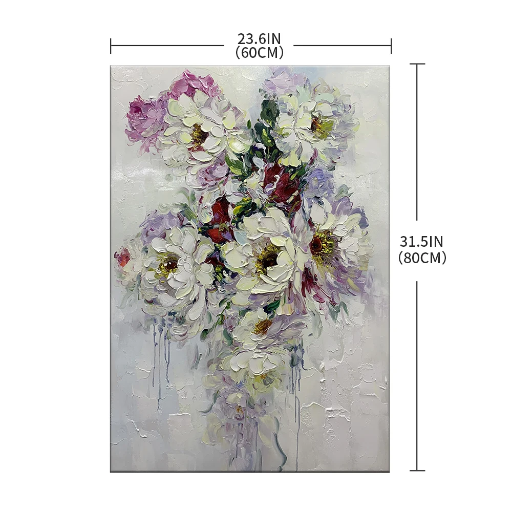 Peony Flower Wall Picture Art Nordic Pink Poster Wall Paintings for Girls Living Room Pop Art Decor 24X32inch/60X80cm