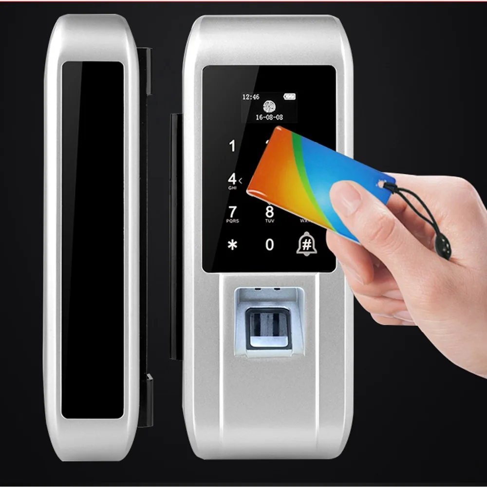 Беспроводной дверной смарт-замок Rfid из нержавеющей стали для офиса и дома электронная безопасность раздвижных стеклянных