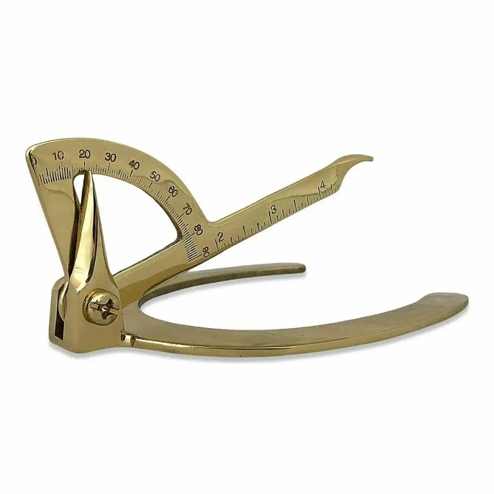 Farrier Brass Equine Horse Hoof Gauge Leveller - For Correct Hoof Angle Length