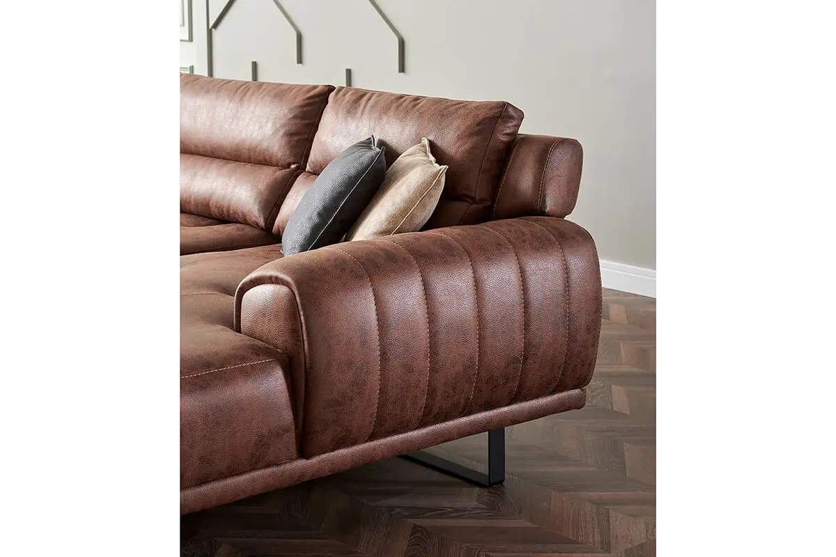 Packing Room Armchairs Wholesale Corner set couch wooden Sofa Living Furniture Velvet Seat Set Style Fabric (ider Palermo)