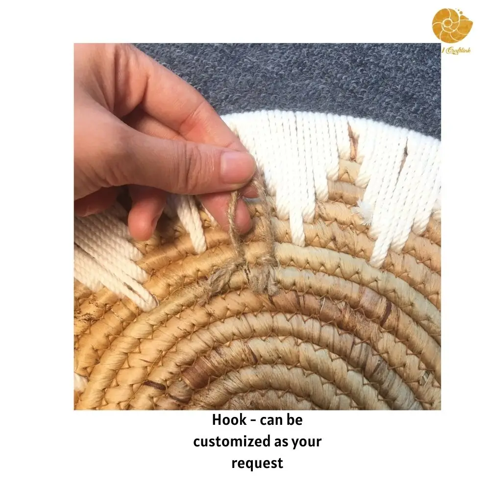 Wholesale Woven Wall Basket Plate Eco friendly Boho Decorative Wall Baskets For Living Room Bedroom Made in Vietnam OEM ODM