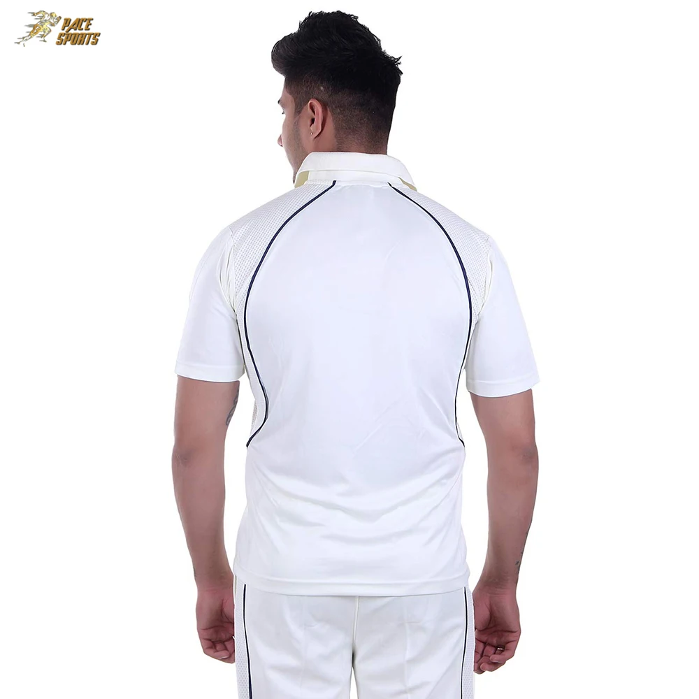 High Quality Cricket Uniform Sets White Cricket Uniform With Brand Logo And Team Name Jersey