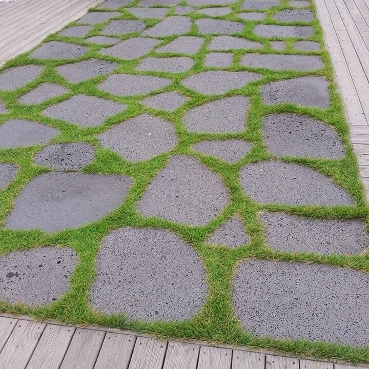 Шаговый камень, лавовый камень для садового пола, серый цвет, лучшее качество, натуральный камень с поверхностью отверстия, Вьетнам