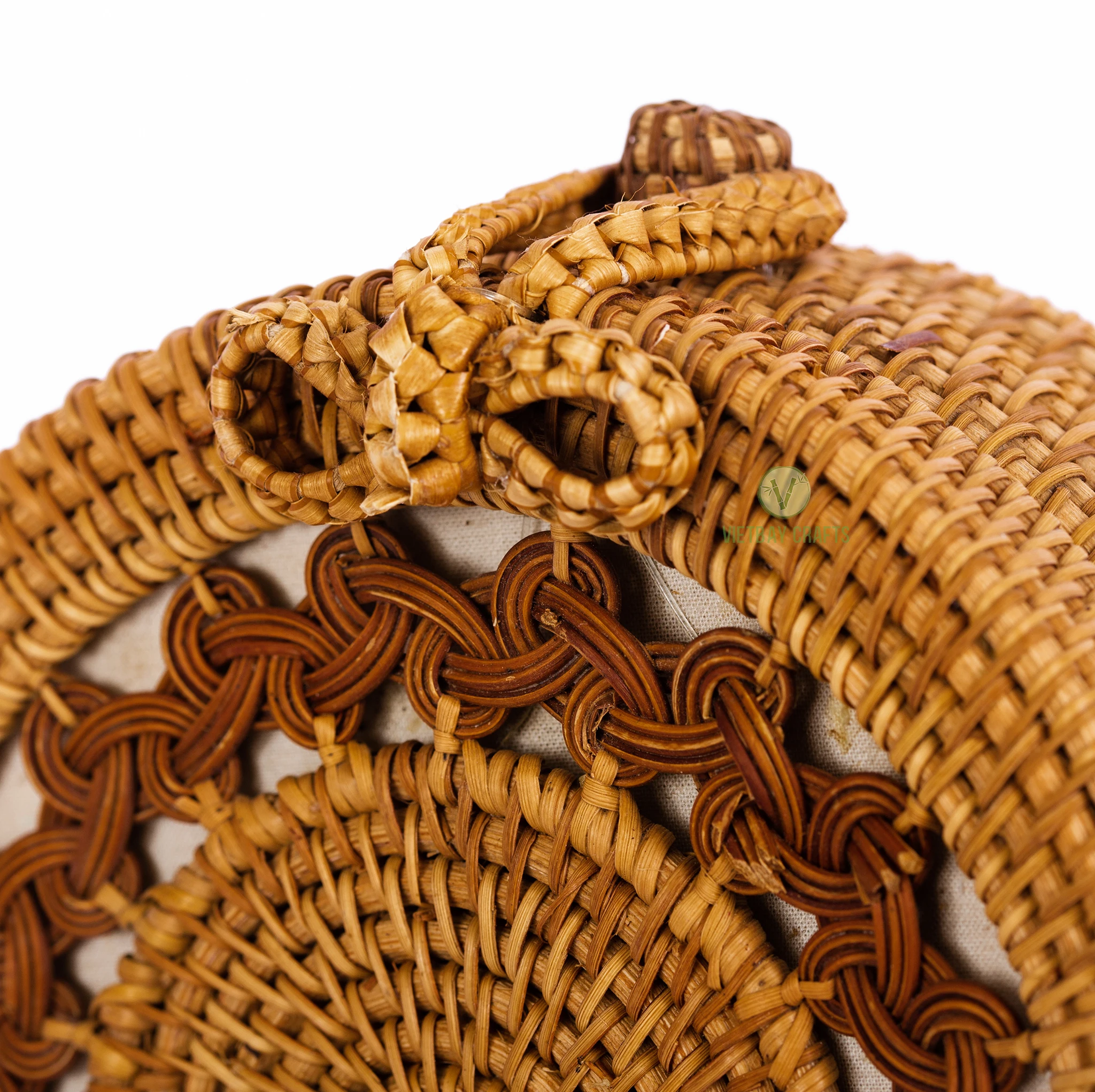 Hot Trend Handmade Wicker Woven Purse Handbag Circle Boho Bag Bali