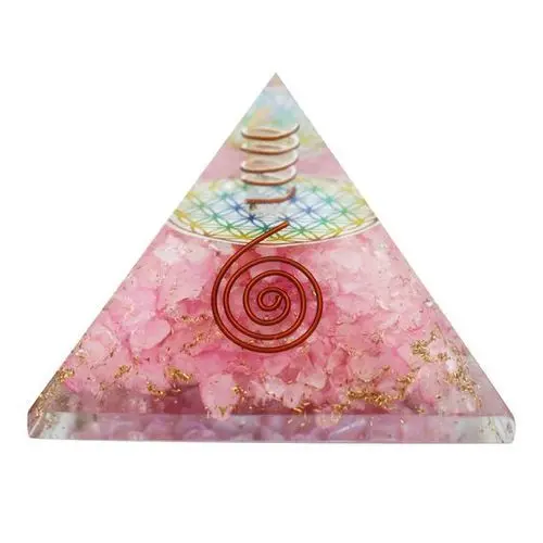 Orgone Pyramids Rose Quartz for Wholesale Pyramids Gemstone Reiki Stone Feng Shui 65 to 75mm Crystal AGATE EXPORT World Wide